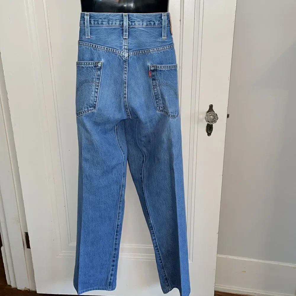 Levi’s 501‎ Button front blue denim cotton jeans
